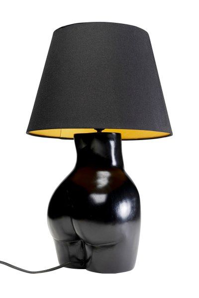 Tischleuchte Donna Schwarz 48cm