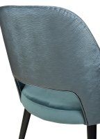 Vorschau: Polsterstuhl Gastronomie Sona 200 Arm_Beizton:Schwarz / Bezug Sitz: Riviera-87 / Bezug Rücken: Mercader bambu oltramare, _Detailansicht Vorschau: Polsterstuhl Gastronomie Sona 200 Arm_Beizton:Schwarz / Bezug Sitz: Riviera-87 / Bezug Rücken: Mercader bambu oltramare, _Detailansicht