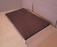 Melaminharz-Tischplatte - 50mm - American Walnut - 140x80 - Sonderposten Melaminharz-Tischplatte - 50mm - American Walnut - 140x80 - Sonderposten