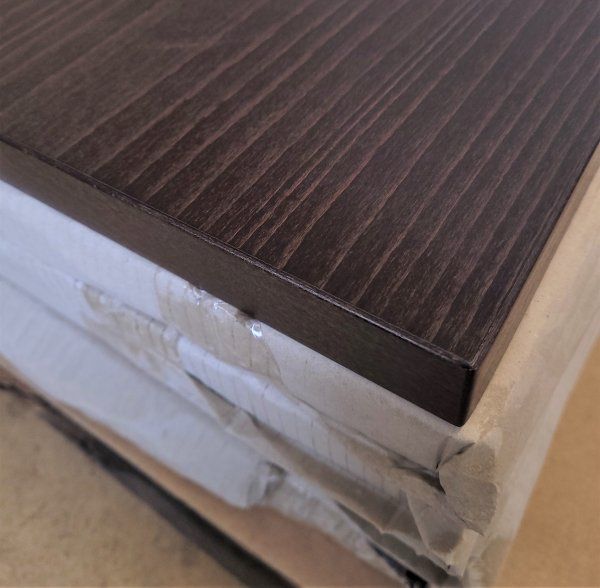 Massicholz-Tischplatte 29mm 70x70cm Wenge - Sonderposten
