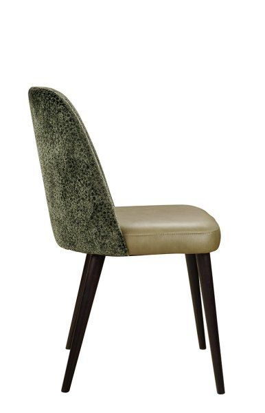 Polsterstuhl Gastronomie Sona, Beizton: Wenge | Bezug: Sitz: Gavin-201 | Rücken: Lusiano-06 | Preis: 121,70 €_Seitenansicht