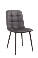 Polsterstuhl Derri Yuma-16 – ein Stuhl mit quadratischer Steppung und schwarzem Metallgestell für Gastronomie Polsterstuhl Derri Yuma-16 – ein Stuhl mit quadratischer Steppung und schwarzem Metallgestell für Gastronomie