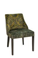 Beizton: Wenge | Sitz: A3943-gelb | Rücken: A3958-Flower Beizton: Wenge | Sitz: A3943-gelb | Rücken: A3958-Flower