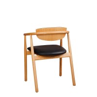 Vorschau: Galeno-2P Holzstuhl mit gepolstertem Sitz und Rückenlehne für Gastronomie Vorschau: Galeno-2P Holzstuhl mit gepolstertem Sitz und Rückenlehne für Gastronomie