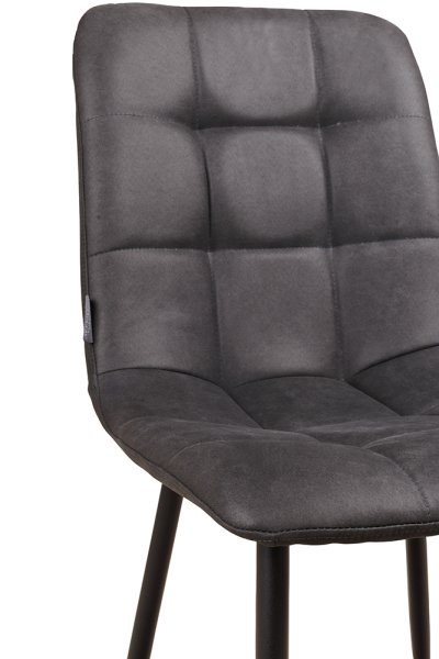 Polsterstuhl Derri Yuma-16 – ein Stuhl mit quadratischer Steppung und schwarzem Metallgestell für Gastronomie Detailansicht Polsterung