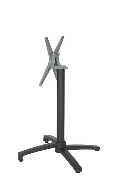 Tischgestell mit Kippvorrichtung für die Gastronomie in Anthrazit - Seitenansicht