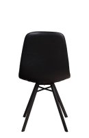 Vorschau: Polsterstuhl Jones Antique Black mit Kunstlederbezug in Schwarz und pulverbeschichtetem Metallgestell Vorschau: Polsterstuhl Jones Antique Black mit Kunstlederbezug in Schwarz und pulverbeschichtetem Metallgestell