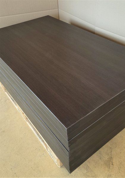 Melaminharz-Tischplatte 50mm 140x80cm Wenge - Sonderposten