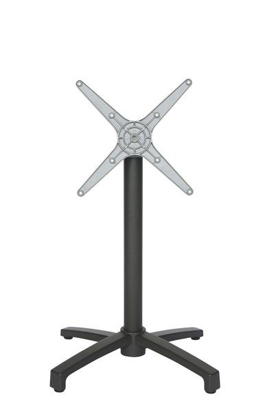 Tischgestell mit Kippvorrichtung für die Gastronomie in Anthrazit - Frontansicht