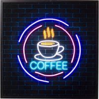 Glasbild Coffee LED Glasbild Coffee LED