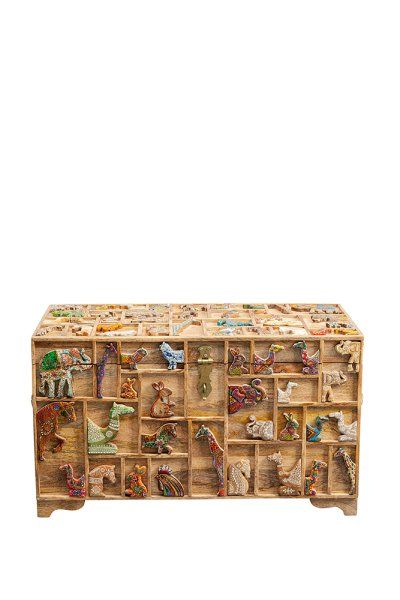 Truhe Zoo 81x47cm