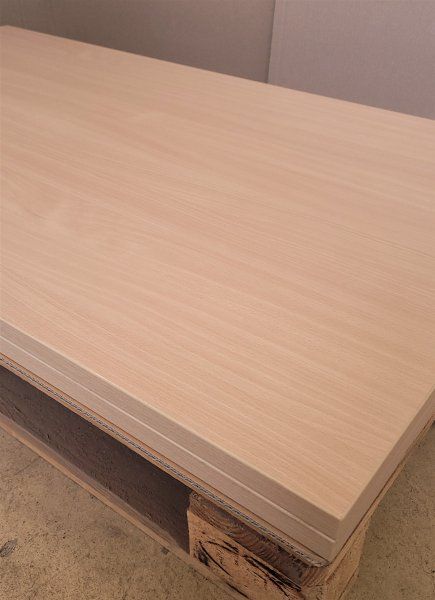 Melaminharz-Tischplatte 25mm 140x80cm Buche natur - Sonderposten