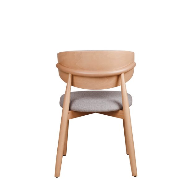 Gepolsterter Holzstuhl Makaro aus Buchenholz für Gastronomie