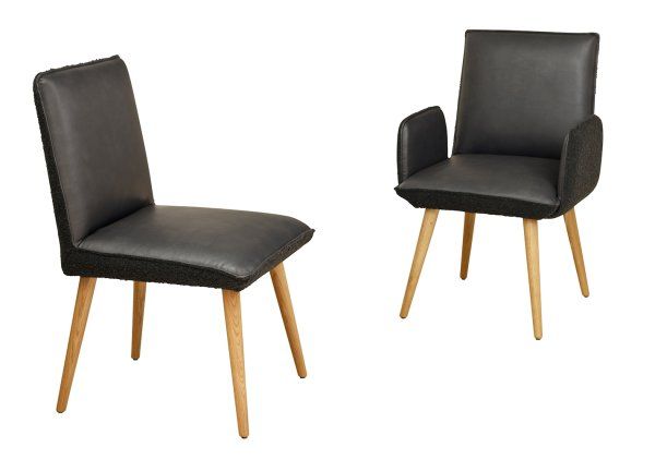 Viseta und Viseta-Arm │Gestell: Eichenholz │ Bezug (innen): A1987 │ Bezug (außen): Antelao-421