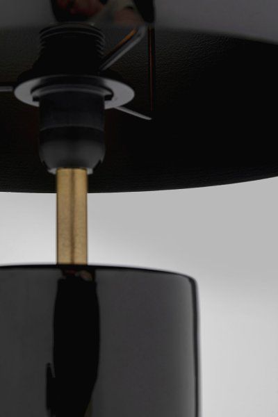 Tischleuchte Loungy Schwarz 38cm