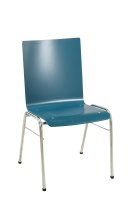 Konferenzstuhl Eruno-300 Buche natur, verchromtem Metallgestell, stapelbar Konferenzstuhl Eruno-300 Buche natur, verchromtem Metallgestell, stapelbar