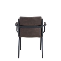 Vorschau: Armlehnenstuhl für Gastronomie Montacarlo-brown mit gepolstertem Sitz, Rückenlehne und Armlehnen in Braun Vorschau: Armlehnenstuhl für Gastronomie Montacarlo-brown mit gepolstertem Sitz, Rückenlehne und Armlehnen in Braun