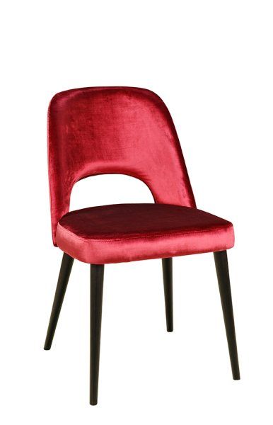 Polsterstuhl Gastronomie Sona-200, Beizton: Schwarz / Bezug: Emerald-200_Vorderansicht