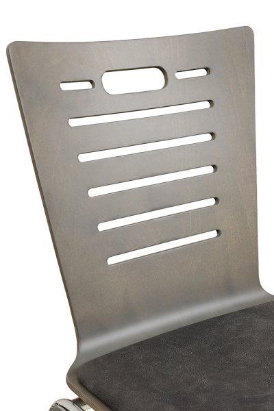 Konferenzstuhl Eruno-612 Beizton: M14 (auf Anfrage) | Bulus 09 Detailansicht Rücken-Fräsung