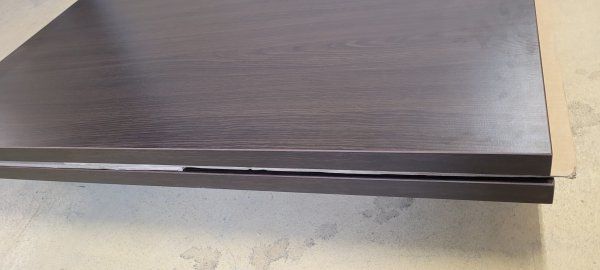 Tischplatte Melaminharz 35mm 125x108/124x108 Wenge - Sonderposten