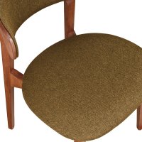 Vorschau: Gepolsterter Holzstuhl Kani-2P für Gastronomie – Vorderansicht Vorschau: Gepolsterter Holzstuhl Kani-2P für Gastronomie – Vorderansicht