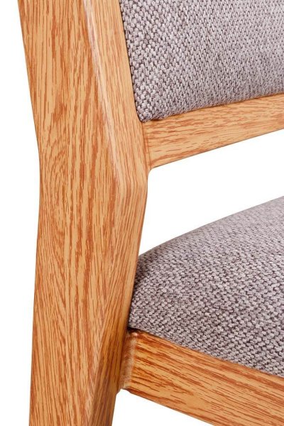 Stapelbarer Bankettstuhl Tirano mit Polsterung und Holzoptik-Gestell