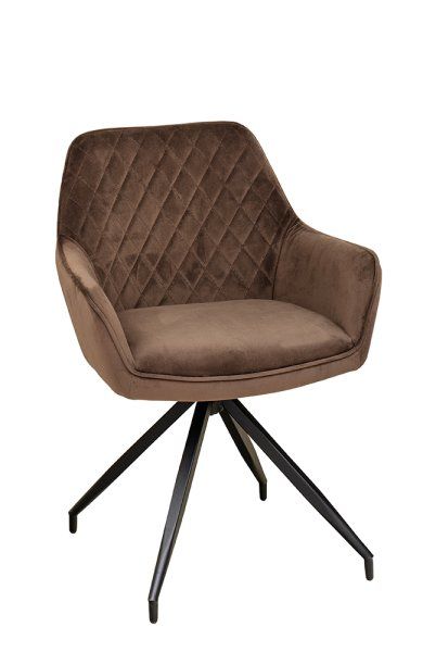 Lenoro-Arm Brown Velours