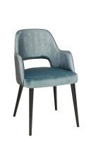 Polsterstuhl Gastronomie Sona 200 Arm: Beizton:Schwarz / Bezug Sitz: Riviera-87 / Bezug Rücken: Mercader bambu oltramare Polsterstuhl Gastronomie Sona 200 Arm: Beizton:Schwarz / Bezug Sitz: Riviera-87 / Bezug Rücken: Mercader bambu oltramare