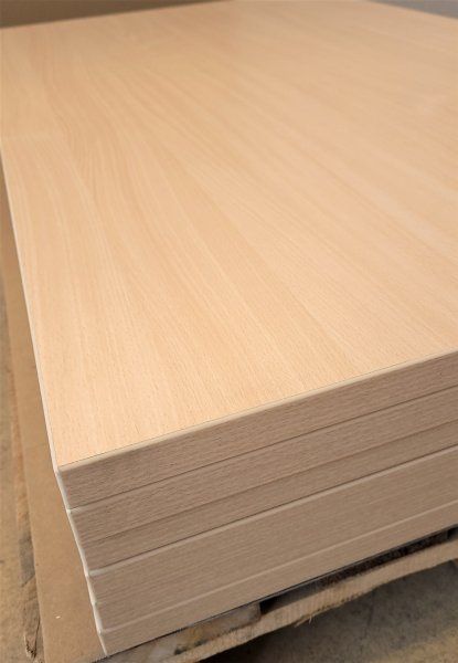 Melaminharz-Tischplatte 25mm 120x70cm Buche natur - Sonderposten
