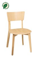 Holzstuhl Dimoni Eiche – Holzstuhl mit massivem Eichengestell und gerundeter Schichtholzschale Holzstuhl Dimoni Eiche – Holzstuhl mit massivem Eichengestell und gerundeter Schichtholzschale