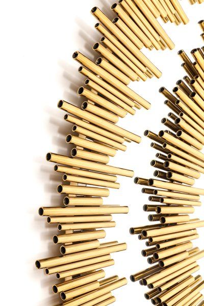 Spiegel Solare Gold Ø132cm