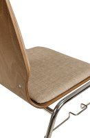 Vorschau: Beizton: Nougat/Bezug: Lintex Umber-416 (auf Anfrage)Konferenzstuhl Eruno-220 mit Sitz und Rückenpolster, verchromtem Metallgestell, stapelbar Detailansicht... Vorschau: Beizton: Nougat/Bezug: Lintex Umber-416 (auf Anfrage)Konferenzstuhl Eruno-220 mit Sitz und Rückenpolster, verchromtem Metallgestell, stapelbar Detailansicht Sitzfläche