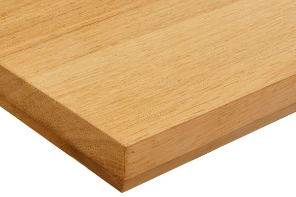 40mm Eiche massiv Facettenkante BST Tischplatte